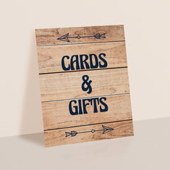 Forest Woods Cards and Gifts Sign Printable