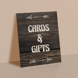 Woodland Themed Cards and Gifts Sign Printable