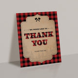 Thank you favors sign for woods party by LittleSizzle