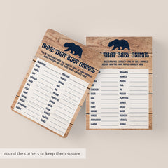 Baby shower name the baby animal game by LittleSizzle