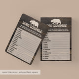 Woods baby shower word scramble quiz by LittleSizzle