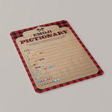 Buffalo plaid baby shower games digital file by LittleSizzle