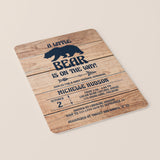 Rustic Baby Shower Invitation Template Gender Neutral