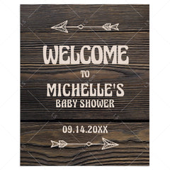 Woodland Themed Baby Shower Welcome Sign Template by LittleSizzle