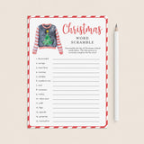 Word Scramble Game for Ugly Sweater Christmas Party by LittleSizzle