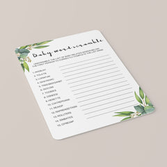 Eucalyptus leaves baby shower games by LittleSizzle
