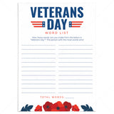 Printable Veterans Day Worksheet by LittleSizzle
