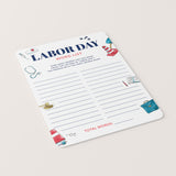 Printable Labor Day Worksheet