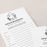Housewarming Scrambled Words with Answers Printable