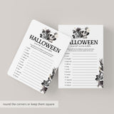Floral Skull Halloween Word Scramble Game with Answers