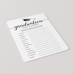 Printable Graduation Word Scramble