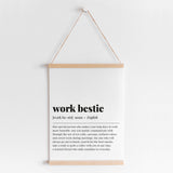 Work Bestie Definition Print Digital Download