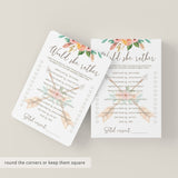 Printable Would She Rather Mommy Quiz Tribal Theme