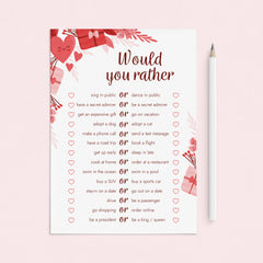 Date Night Would You Rather Game for Couples by LittleSizzle