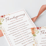 Fun Thanksgiving Would You Rather Questions Printable