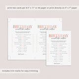 Teenage Girl Birthday Party Game Would She Rather Printable