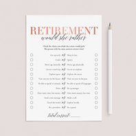 Printable Retirement Party Games for Her and Him – LittleSizzle