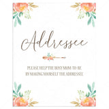 Help The Busy Mom-To-Be, Make Yourself The Addressee Sign Printable by LittleSizzle