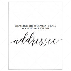 Address request table sign template by LittleSizzle