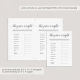 Simple Virtual baby shower game template by LittleSizzle