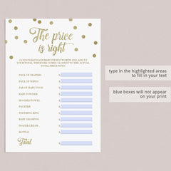 Long distance baby shower game fillable pdf template by LittleSizzle