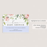 Virtual baby shower information cards by LittleSizzle