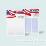 Easy 4th of July Game for Large Groups Printable