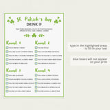 St Patrick's Day Activity For Adults Drink If