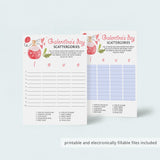 Scattergories Game for Girls Party Instant Download