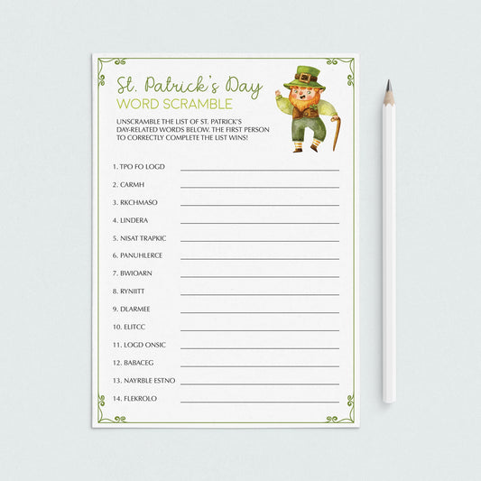 Social Distancing St Patrick's Day Game for Kids and Adults by LittleSizzle