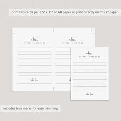 Advice For Parents To Be Cards Printable Modern Minimalist