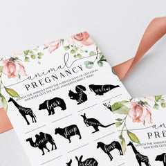 Big Baby Party Games Bundle Printable with Blush Flowers