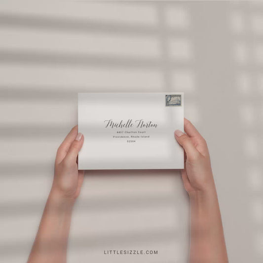 Change of Date Card Template Instant Download