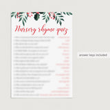 Holiday Baby Shower Games Package Printable