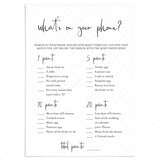 Whats On Your Phone Game for Bridal Shower Printable by LittleSizzle