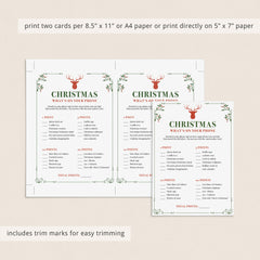Whats On Your Phone Christmas Party Game Printable