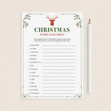 Xmas Word Scramble Game Printable by LittleSizzle