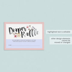 Blush pink baby shower games template by LittleSizzle