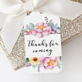 Pink floral tag printable by LittleSizzle