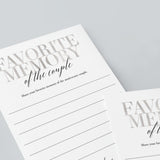 My Favorite Memory of the Anniversary Couple Silver Printable