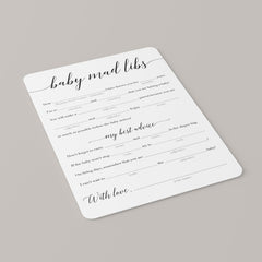 Fun baby shower mad libs game by LittleSizzle