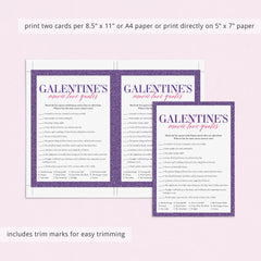Galentines Day Games Bundle Printable