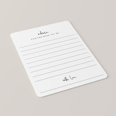 Minimalist Advice Cards for Baby Shower Printable