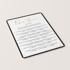 New Years Trivia Game with Answers Printable