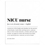 NICU Nurse Definition Print Instant Download by LittleSizzle