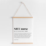 NICU Nurse Definition Print Instant Download