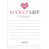Post Breakup Bucket List Cards Printable by LittleSizzle