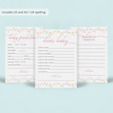 Rainbow Baby Shower Activity Pack Printable