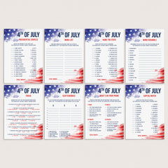 July 4 Games Bundle Instant Download by LittleSizzle