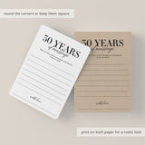 30th Wedding Anniversary Wishes & Advice Card Printable